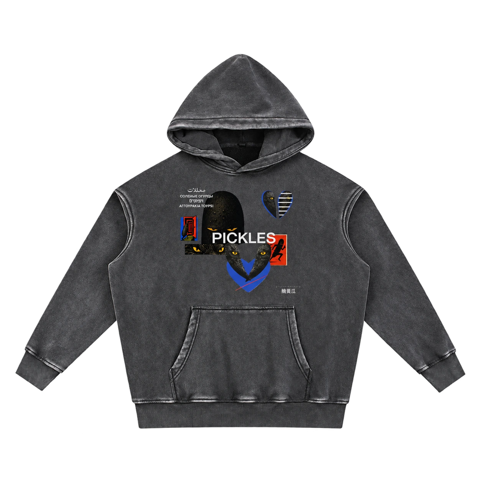 Charcoal Brine Unconscious oversized graphic hoodie
